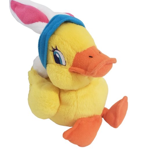 Lisa Frank Dillie Duck Easter Spring Beanie Plush Stuffed Animal Vintage 1998 - Picture 3 of 6